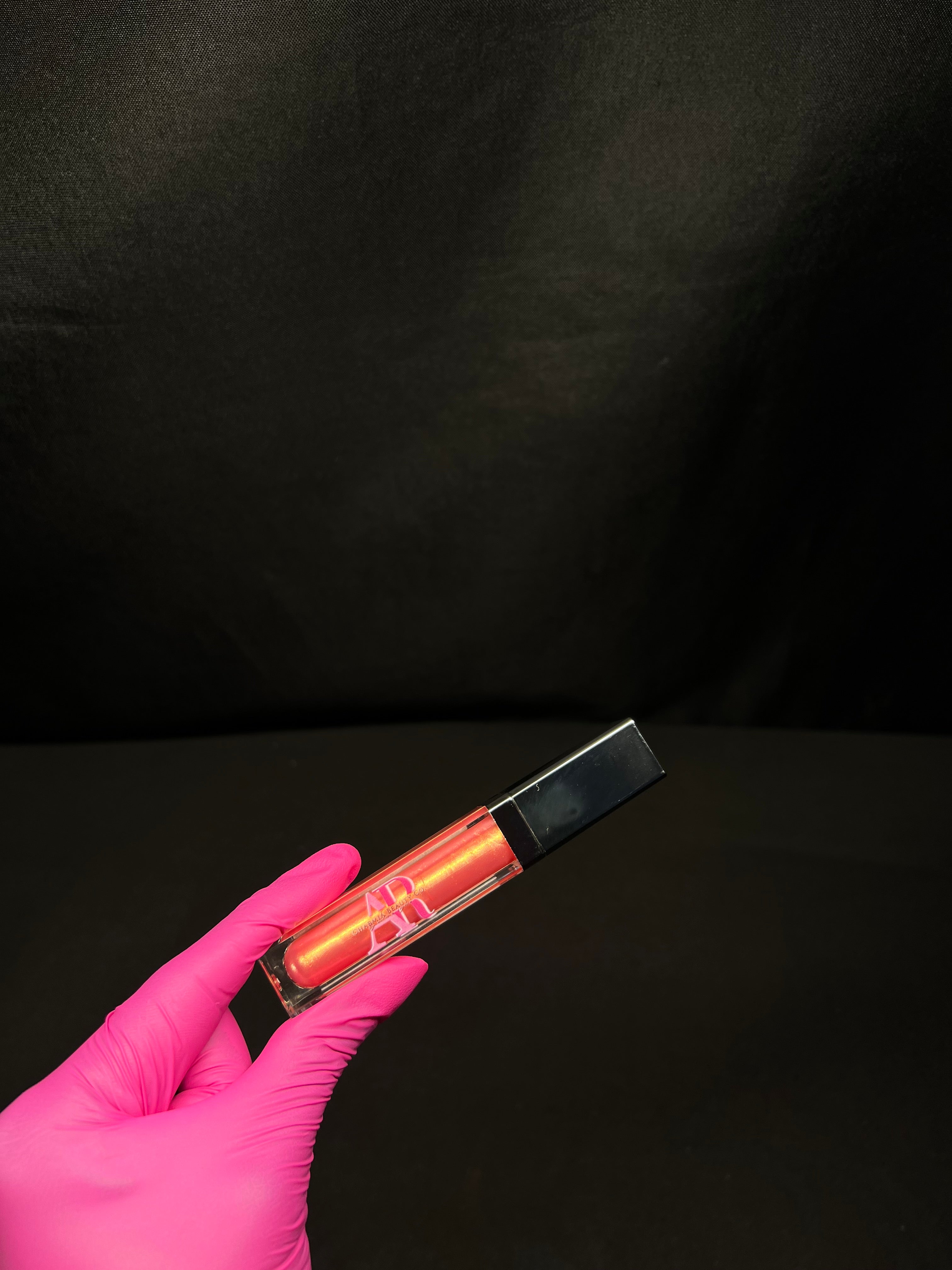 LED LIP GLOSS + MIRROR ( GEORGIA PEACH )