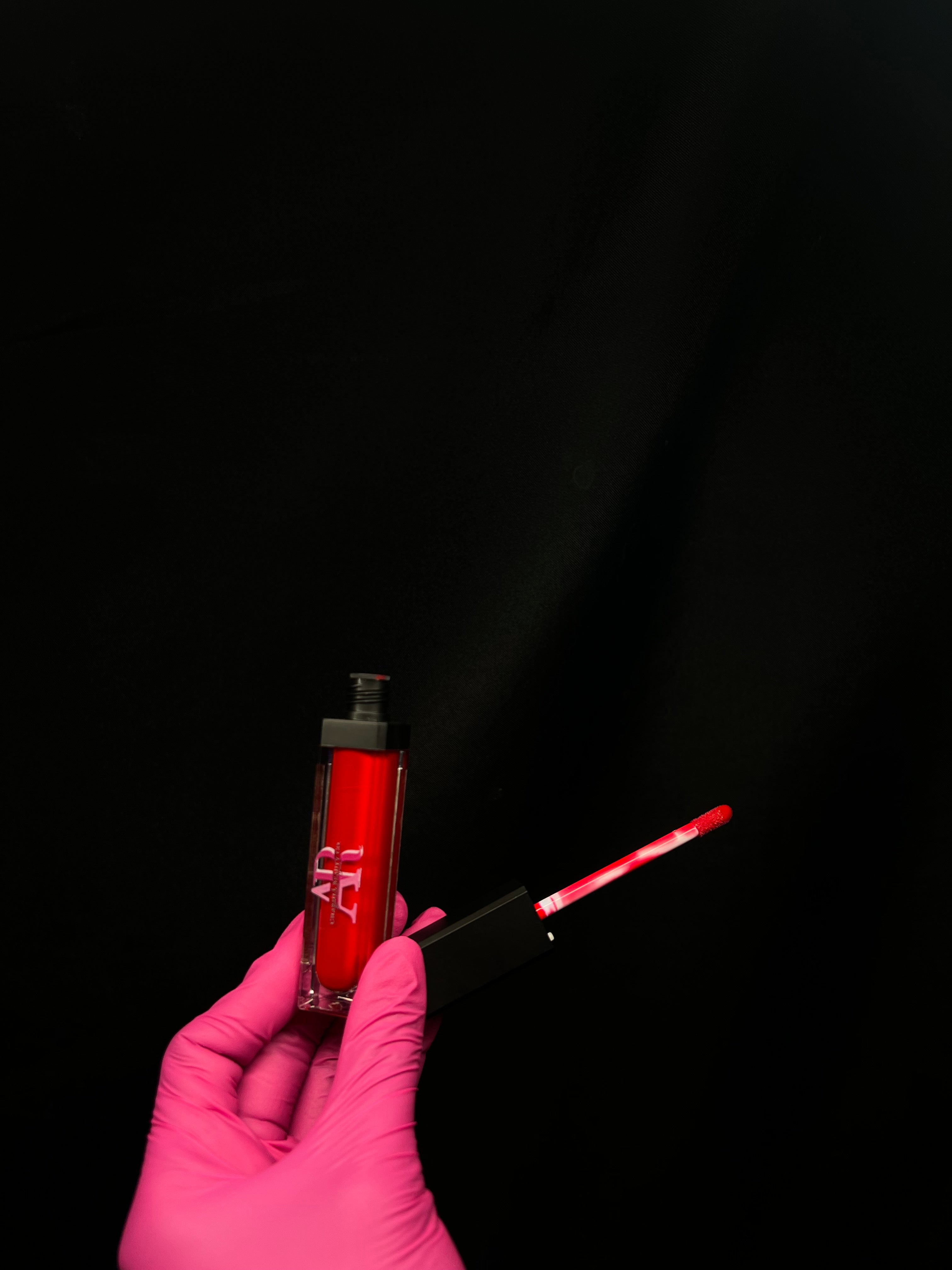 LED LIP GLOSS + MIRROR ( LUSCIOUS RED )